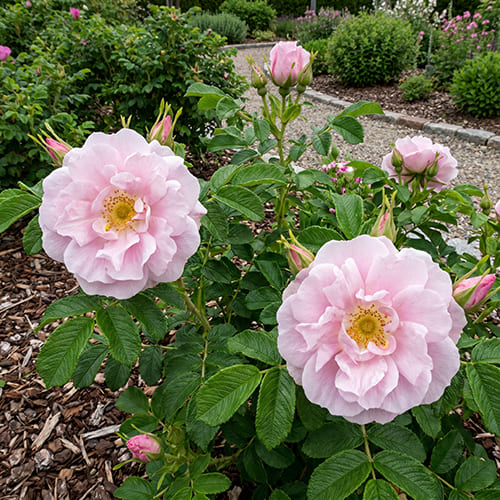 Роза морщинистая Wild Pearl (Rugosa) — купить саженцы зимостойкой